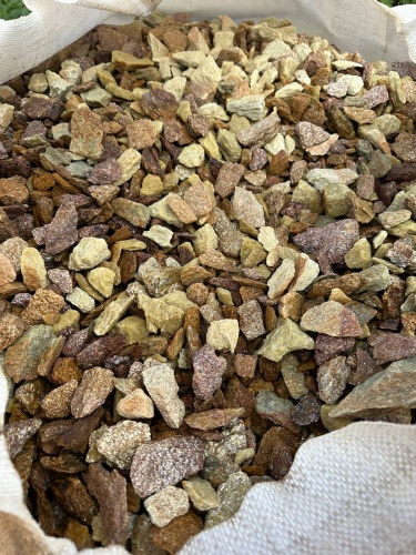 Златолит персиковый декоративная каменная крошка купить в Челябинской области