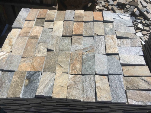 Плитка пилёная златолит Уральский для цоколя, отмостки купить в Челябинской области