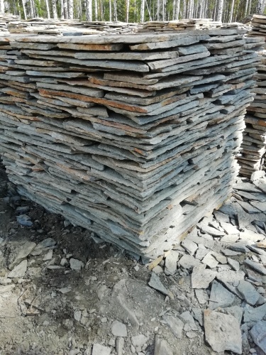 Плитняк златолит Уральский для цоколя, отмостки купить в Челябинской области